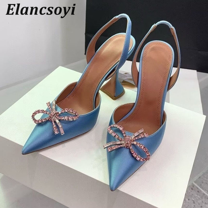 Leather Work Heels - Женские туфли-лодочки на высоком каблуке с