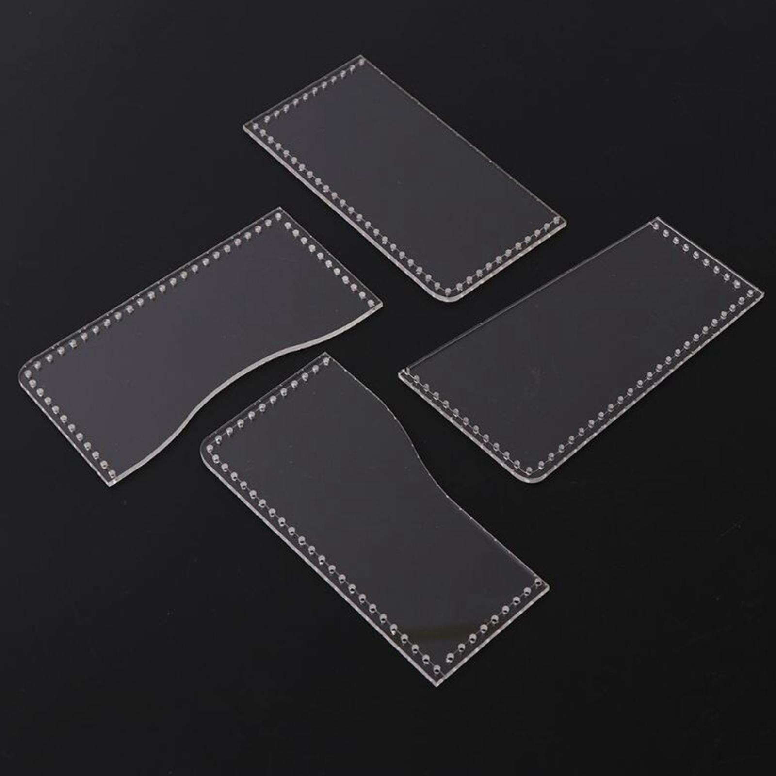 Leatherwork Templates - Набор прозрачных трафаретов-шаблонов для акриловых форм