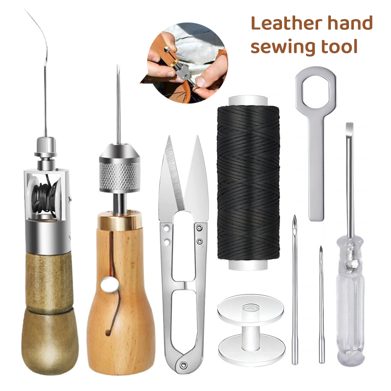 Leatherwork Tool Kit - 8 шт./компл., кожаные швейные нитки «сделай