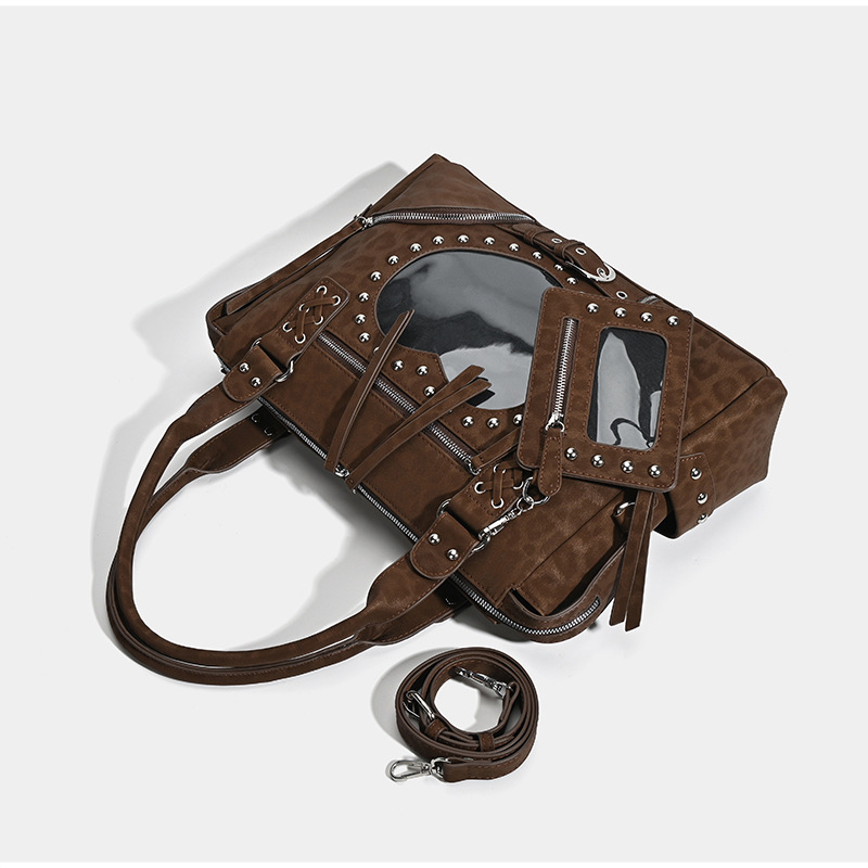 Сумка-тоут с леопардовым принт – обзор и цена Leatherwork Rivets