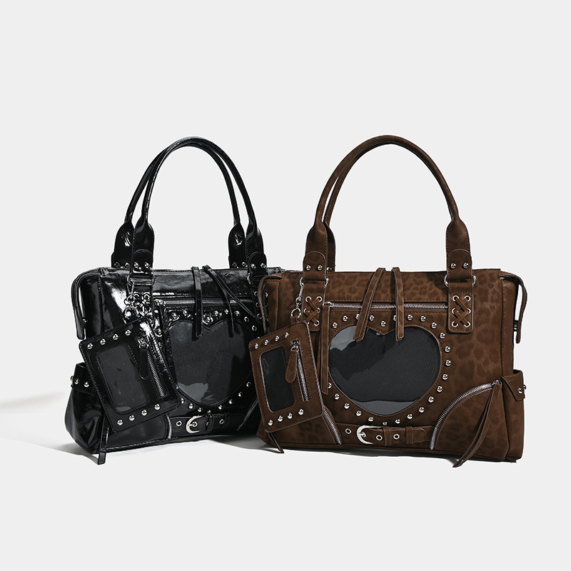 Сумка-тоут с леопардовым принт – обзор и цена Leatherwork Rivets