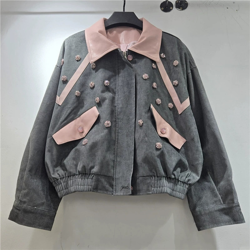 Женская короткая куртка из вел – обзор и цена Leather Work Jacket Women'S