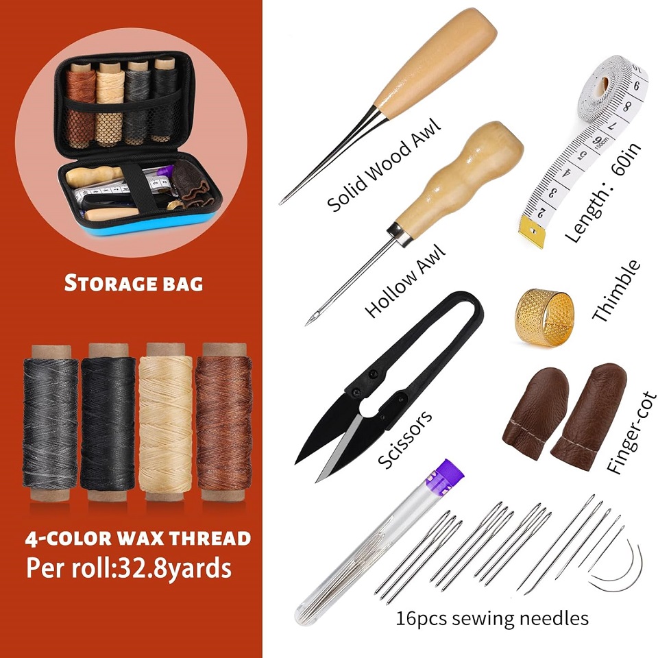 Набор инструментов для шитья к – обзор и цена Leatherwork Tool Kit