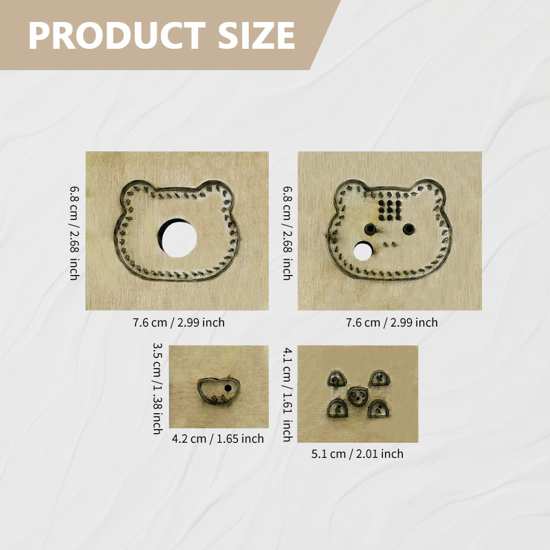 Набор из четырех кожаных шабло – обзор и цена Leatherwork Templates