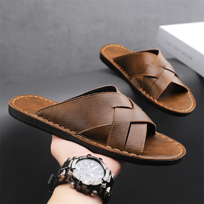 Мужские повседневные сандалии  – обзор и цена Leather Work Flats