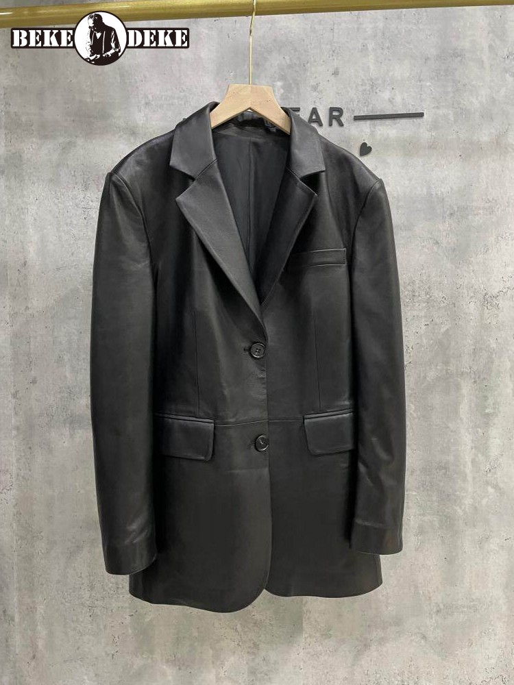 Женский пиджак из натуральной  – обзор и цена Leather Work Jacket Women'S