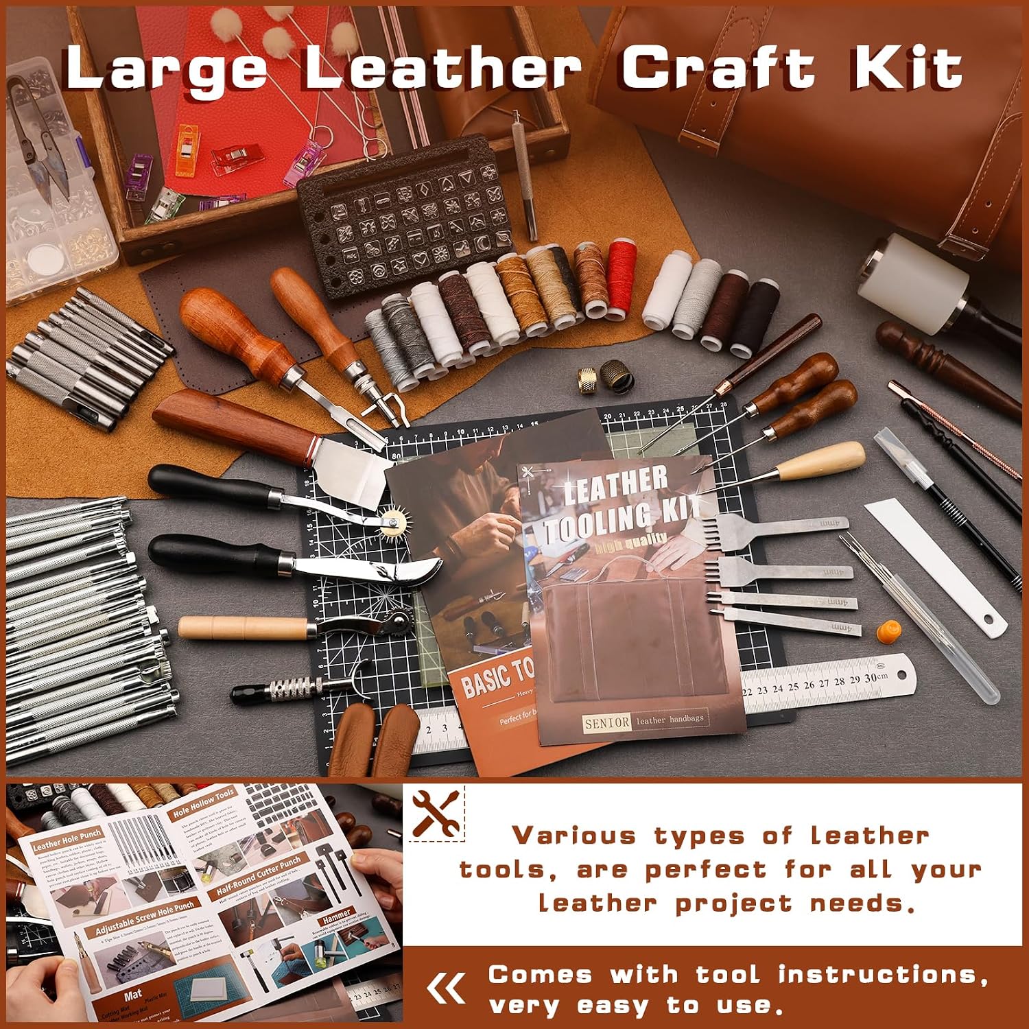 Набор инструментов для работы  – обзор и цена Leatherwork Tool Kit