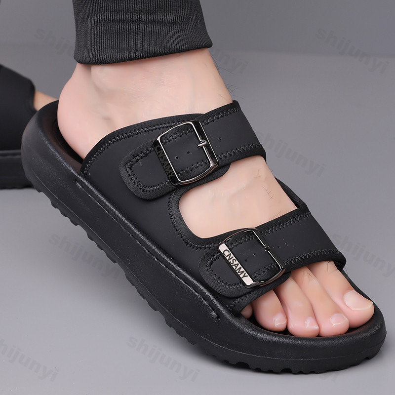Мужские тапочки, лето 2024, ды – обзор и цена Leather Work Flats