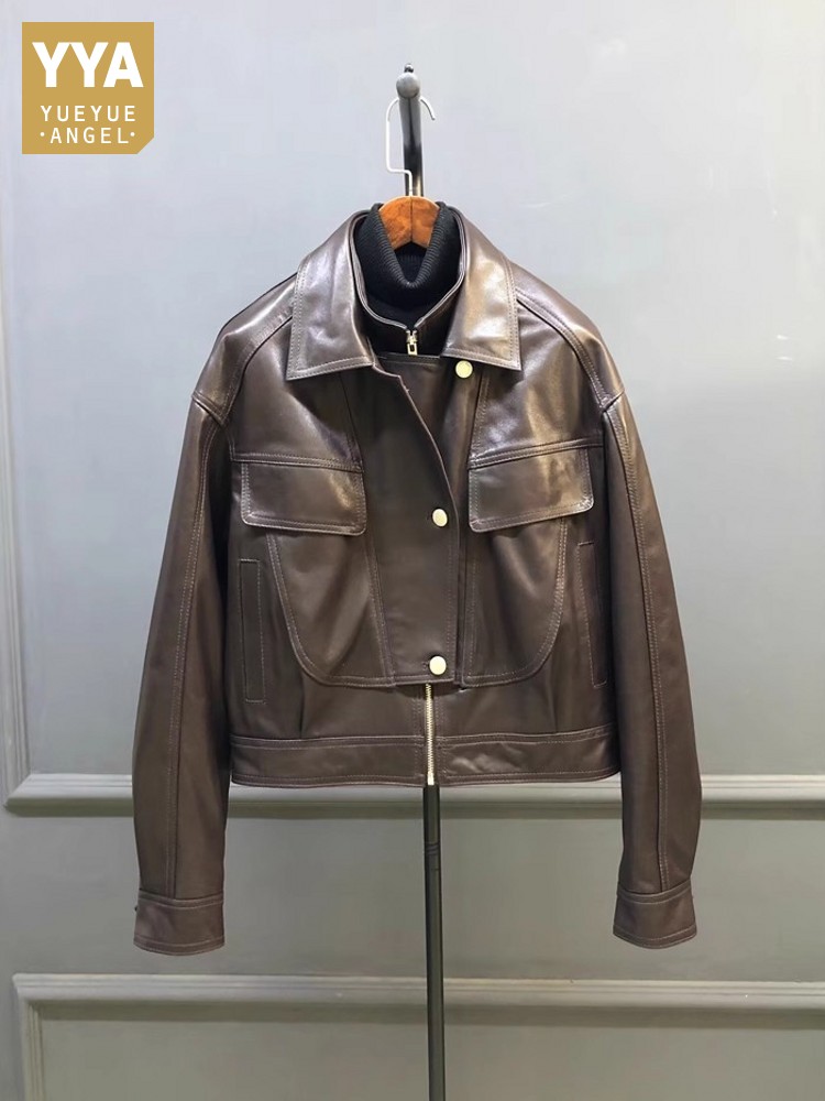 Дизайнерская женская рабочая к – обзор и цена Leather Work Jacket Women'S