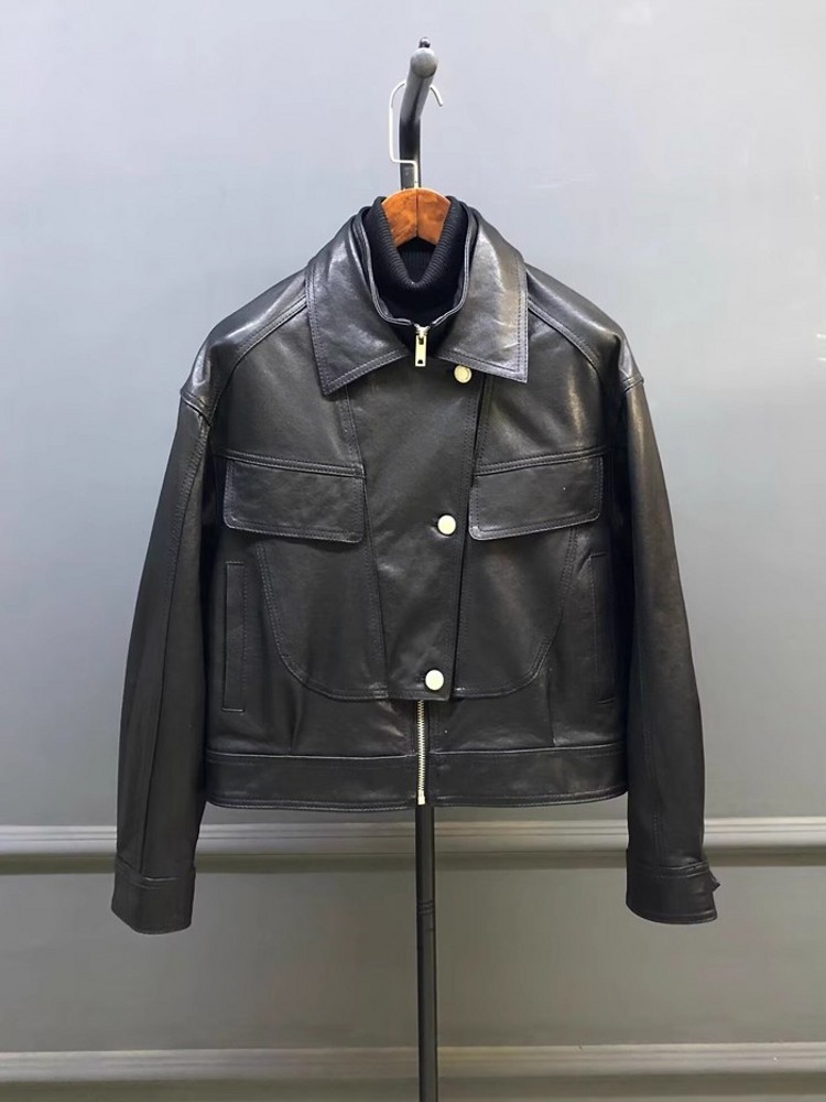 Дизайнерская женская рабочая к – обзор и цена Leather Work Jacket Women'S
