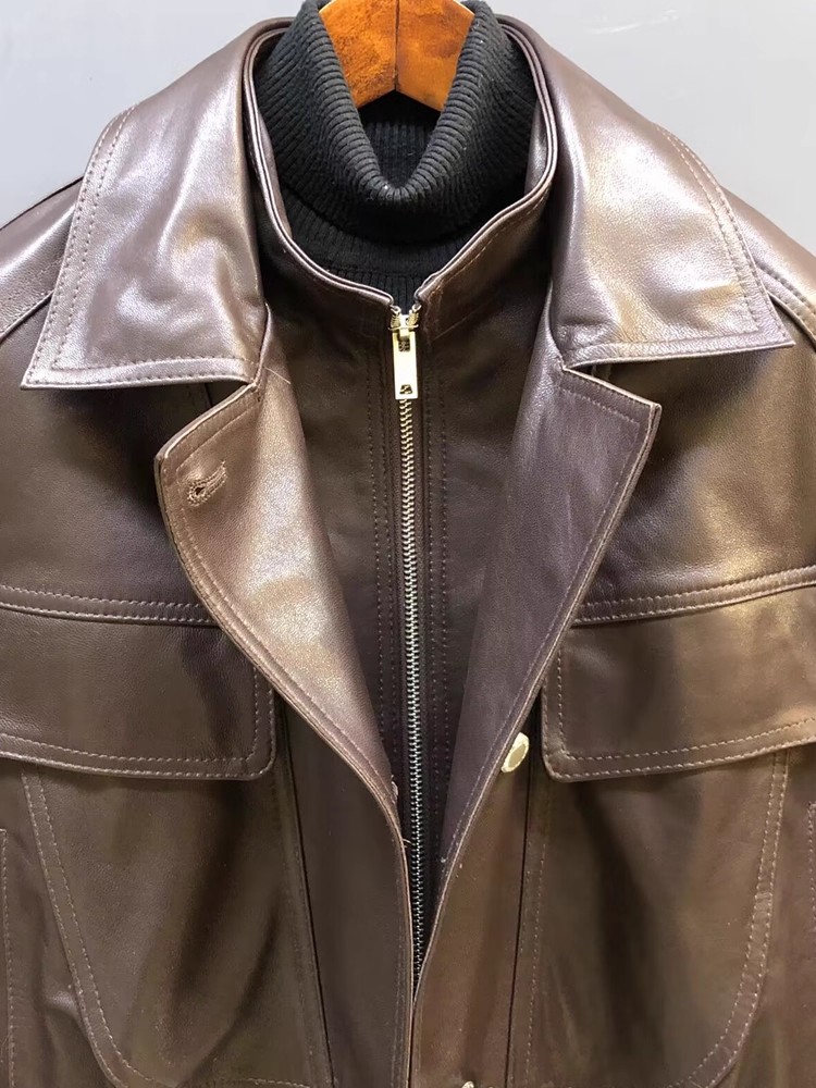 Дизайнерская женская рабочая к – обзор и цена Leather Work Jacket Women'S