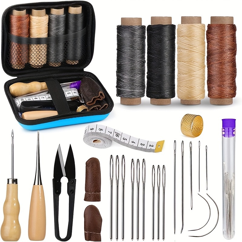 Набор для шитья кожи, комплект – обзор и цена Leatherwork Tool Kit